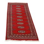 Tekač preproga bordo Bukhara 63x178 ročno vozlana preproga za hodnik