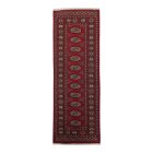 Tekač preproga bordo Bukhara 63x179 ročno vozlana preproga za hodnik