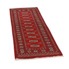 Tekač preproga bordo Bukhara 63x179 ročno vozlana preproga za hodnik