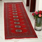 Tekač preproga bordo Bukhara 61x181 ročno vozlana preproga za hodnik