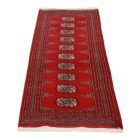 Tekač preproga bordo Bukhara 61x181 ročno vozlana preproga za hodnik