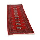 Tekač preproga bordo Bukhara 61x181 ročno vozlana preproga za hodnik