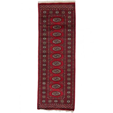 Tekači preproga bordo Bukhara 64x184 ročno vozlana preproga za hodnik