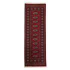 Tekač preproga bordo Bukhara 64x184 ročno vozlana preproga za hodnik