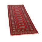 Tekač preproga bordo Bukhara 64x184 ročno vozlana preproga za hodnik