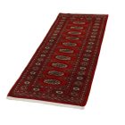 Tekač preproga bordo Bukhara 64x177 ročno vozlana preproga za hodnik