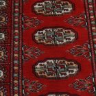 Tekač preproga bordo Bukhara 64x177 ročno vozlana preproga za hodnik