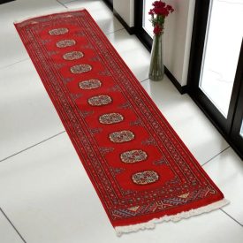 Tekač preproga Bukhara 62x185 ročno vozlana preproga za hodnik