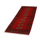 Tekač preproga bordo Bukhara 62x183 ročno vozlana preproga za hodnik