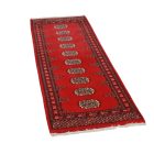 Tekač preproga bordo Bukhara 62x183 ročno vozlana preproga za hodnik