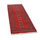 Tekač preproga bordo Bukhara 63x194 ročno vozlana preproga za hodnik