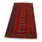 Tekač preproga bordo Bukhara 63x189 ročno vozlana preproga za hodnik