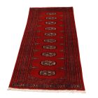Tekač preproga bordo Bukhara 62x186 ročno vozlana preproga za hodnik