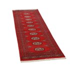 Tekač preproga bordo Bukhara 62x186 ročno vozlana preproga za hodnik
