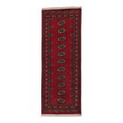 Tekač preproga bordo Bukhara 65x171 ročno vozlana preproga za hodnik