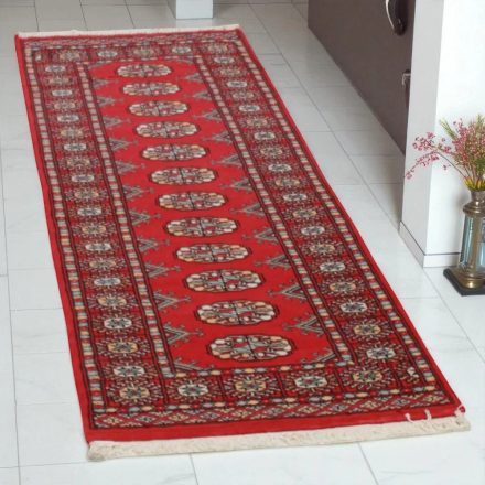 Tekač preproga bordo Bukhara 60x175 ročno vozlana preproga za hodnik