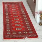 Tekač preproga bordo Bukhara 65x186 ročno vozlana preproga za hodnik