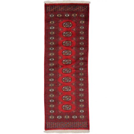 Tekači preproga bordo Bukhara 65x186 ročno vozlana preproga za hodnik