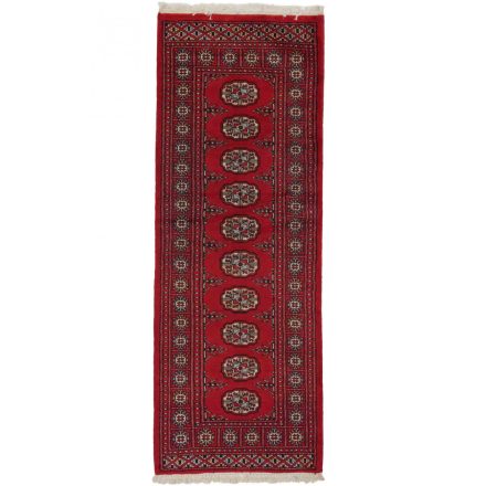 Tekači preproga bordo Bukhara 65x176 ročno vozlana preproga za hodnik