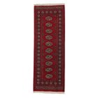 Tekač preproga bordo Bukhara 65x176 ročno vozlana preproga za hodnik