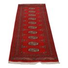 Tekač preproga bordo Bukhara 63x192 ročno vozlana preproga za hodnik