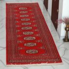 Tekač preproga bordo Bukhara 63x193 ročno vozlana preproga za hodnik