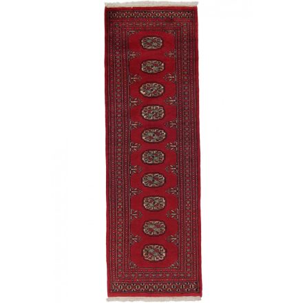 Tekači preproga bordo Bukhara 63x193 ročno vozlana preproga za hodnik