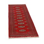 Tekač preproga bordo Bukhara 63x193 ročno vozlana preproga za hodnik