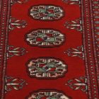 Tekač preproga bordo Bukhara 63x193 ročno vozlana preproga za hodnik