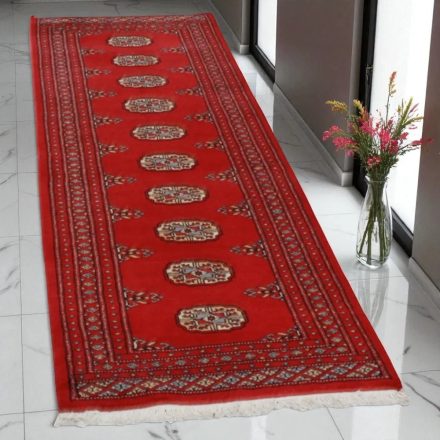 Tekači preproga bordo Bukhara 65x203 ročno vozlana preproga za hodnik