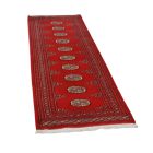 Tekač preproga bordo Bukhara 65x203 ročno vozlana preproga za hodnik