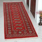 Tekač preproga bordo Bukhara 64x182 ročno vozlana preproga za hodnik