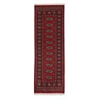 Tekač preproga bordo Bukhara 64x182 ročno vozlana preproga za hodnik