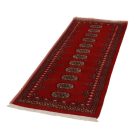Tekač preproga bordo Bukhara 64x191 ročno vozlana preproga za hodnik