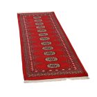 Tekač preproga bordo Bukhara 64x191 ročno vozlana preproga za hodnik