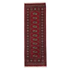 Tekač preproga bordo Bukhara 64x183 ročno vozlana preproga za hodnik