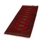 Tekač preproga bordo Bukhara 64x179 ročno vozlana preproga za hodnik
