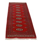 Tekač preproga bordo Bukhara 64x179 ročno vozlana preproga za hodnik
