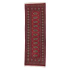 Tekač preproga bordo Bukhara 64x186 ročno vozlana preproga za hodnik