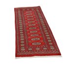 Tekač preproga bordo Bukhara 64x186 ročno vozlana preproga za hodnik