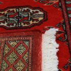 Tekač preproga bordo Bukhara 64x186 ročno vozlana preproga za hodnik