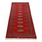 Tekač preproga bordo Bukhara 63x193 ročno vozlana preproga za hodnik