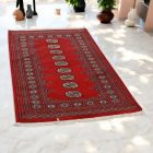 Pakistanska preproga bordo Bukhara 92x160 Ročno vozlana orientalska preproga