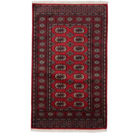 Pakistanska preproga bordo Bukhara 93x153 Ročno vozlana orientalska preproga