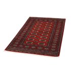 Pakistanska preproga bordo Bukhara 93x153 Ročno vozlana orientalska preproga