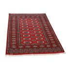 Pakistanska preproga bordo Bukhara 93x153 Ročno vozlana orientalska preproga