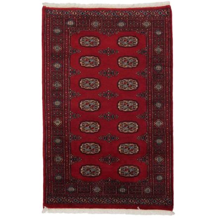 Pakistanska preproga bordo Bukhara 94x145 Ročno vozlana orientalska preproga
