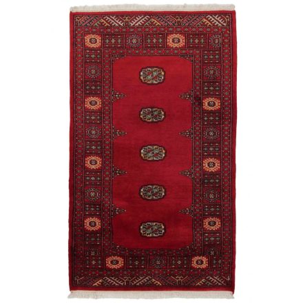 Pakistanska preproga bordo Bukhara 94x158 Ročno vozlana orientalska preproga