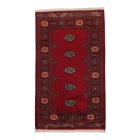 Pakistanska preproga bordo Bukhara 94x158 Ročno vozlana orientalska preproga