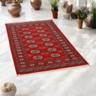 Pakistanska preproga bordo Bukhara 93x155 Ročno vozlana orientalska preproga